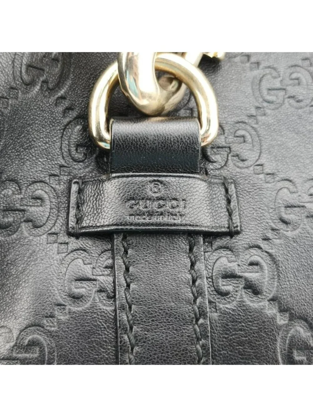 ★SOLD★ Gucci New Jackie Black Leather Handbag - Picture 14 of 15